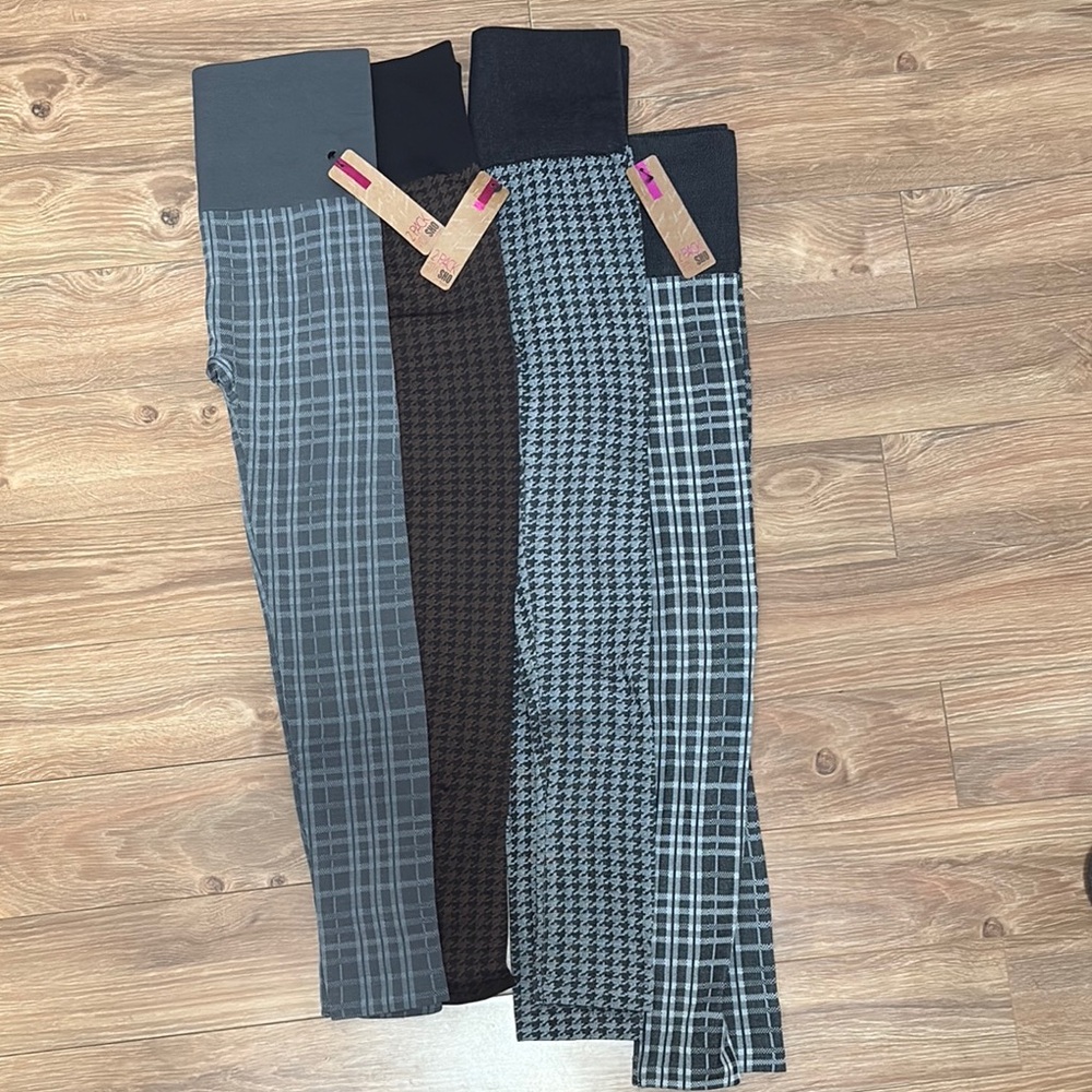 Set of Four Patterned Leggings